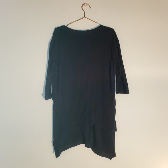 Silence + Noise | Black Splatter Lagenlook Tunic - Picture 2 of 6